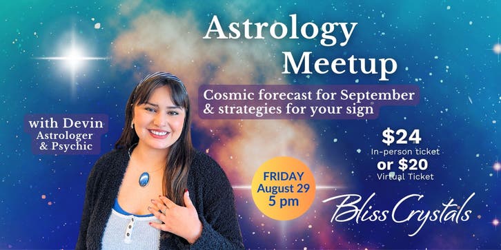 Participants engage with the astrological forecast for September 2025 at the Temecula Astrology Meetup.